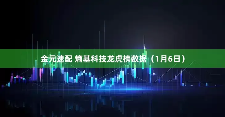 金元速配 熵基科技龙虎榜数据（1月6日）