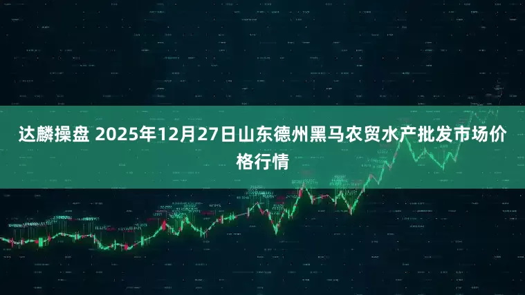 达麟操盘 2025年12月27日山东德州黑马农贸水产批发市场价格行情